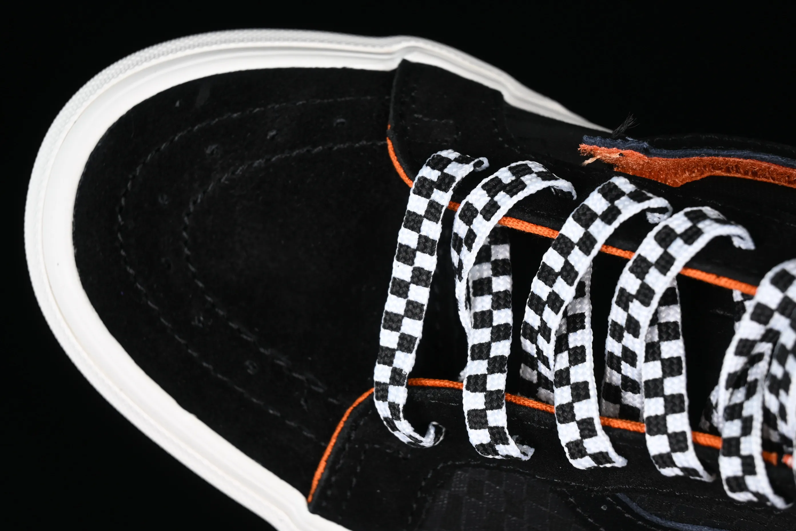 All categories Vans Vans series Vans Mid Vans SK8-Mid Vans mid-top black dark checkerboard Chinese casual sneakers VN0A391FJB2